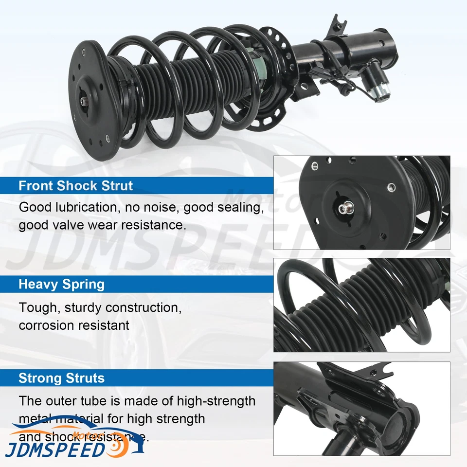 Pair Front Shock Absorber Struts Spring Assys Electric For Lincoln MKZ 2013-2020 - Imagem 3 de 4