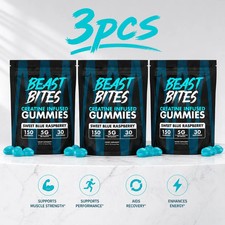 3 PACKS-Beast Bites Creatine Infused Gummies ...