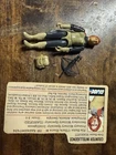 GI Joe Scarlett - Swivel Arm - Complete With File Card.  *broke thumb