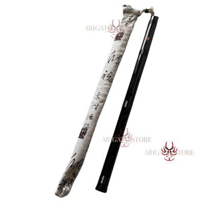 Shakuhachi Traditional Black bamboo Flute World Music Zen vintage JAPAN - New