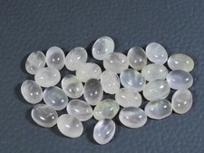 6X8MM Natural Rose Quartz Oval Cabochon Loose Gemstone 28Pcs Lot 41Cts. I213