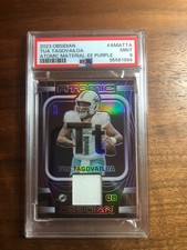 2023 Obsidian Tua Tagovailoa Atomic Material We Purple PSA 9