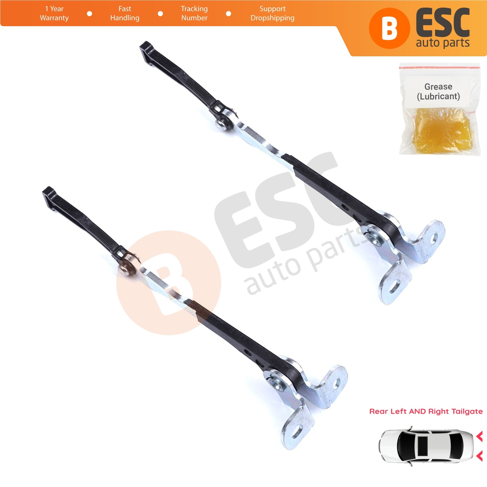 Left Right Trunk Door Hinge Stop Limiter for Fiat Doblo MK1 119 223 2001-2010