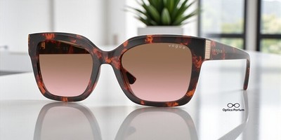 VOGUE VO5613SB 318014 Red Havana Pink Gradient Brown 54 mm Women's Sunglasses