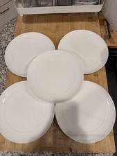 lot of 5 Mikasa Delray Modern 10.5" Dinner Plates *
