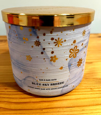Bath Body Works Blue Sky Breeze 14.5 Oz Scented Candle:NEW FREE SHIPPING