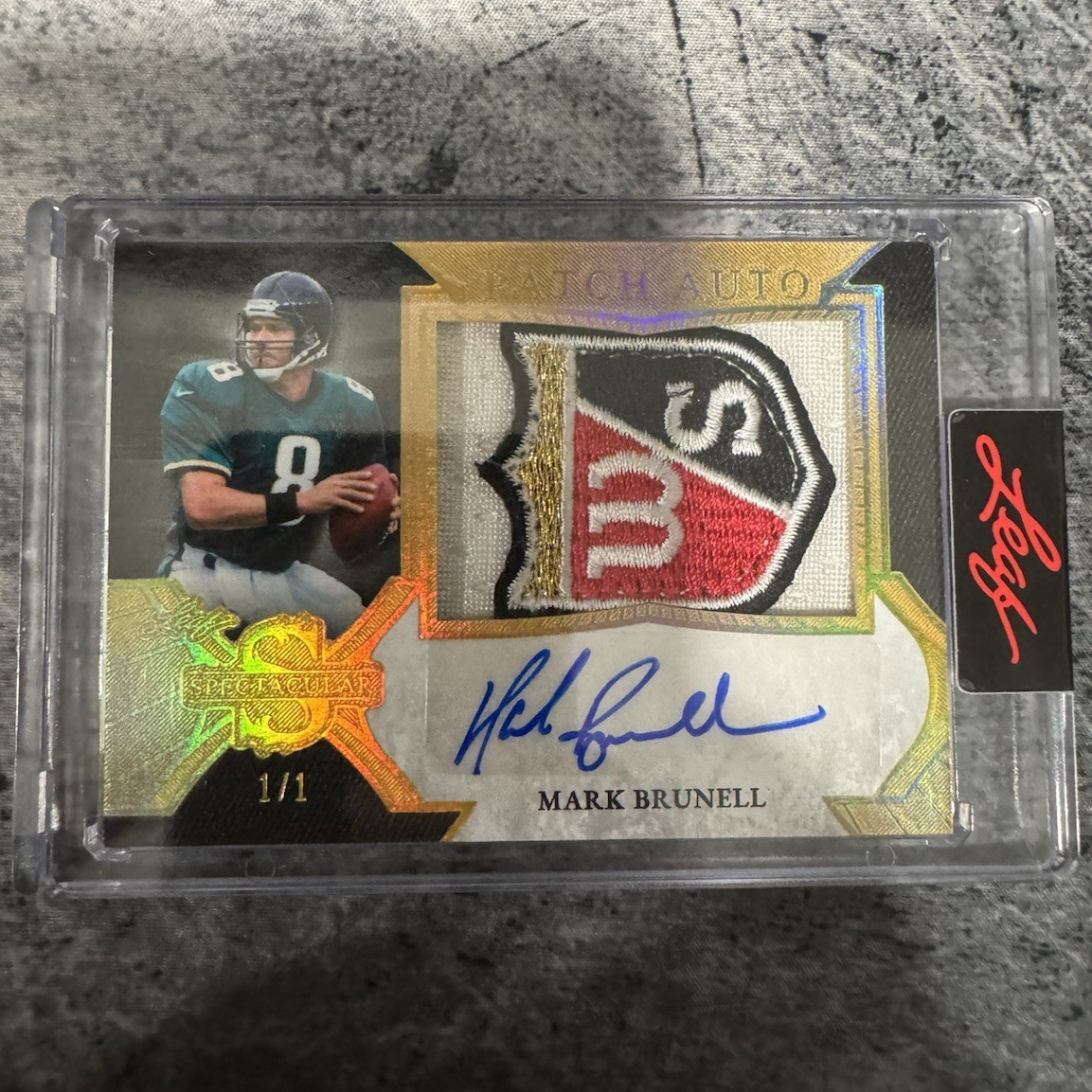 2026 Leaf Spectacular Mark Brunell Amazing Patch Auto 1/1