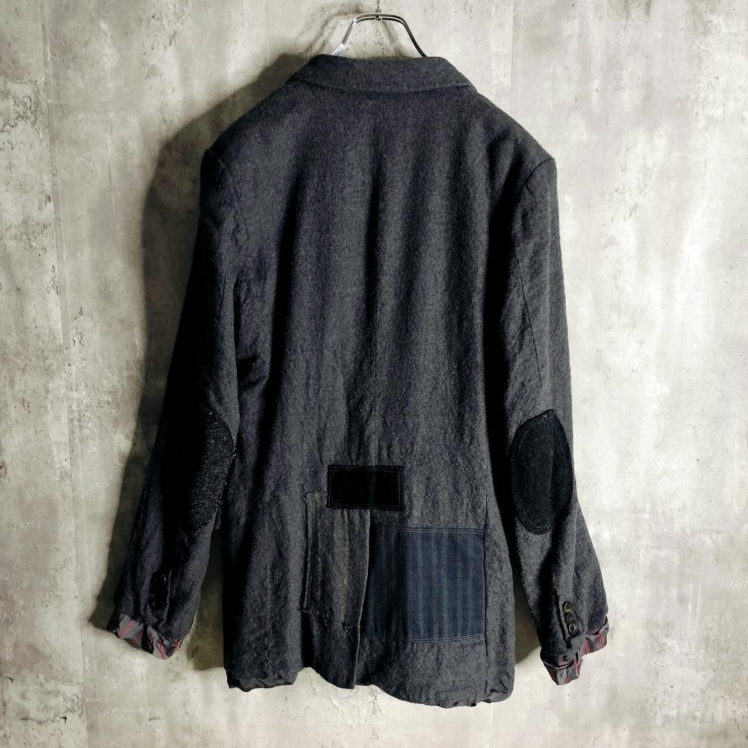 Junya Watanabe Man Scaled Patchwork Tailored Jack… - image 5