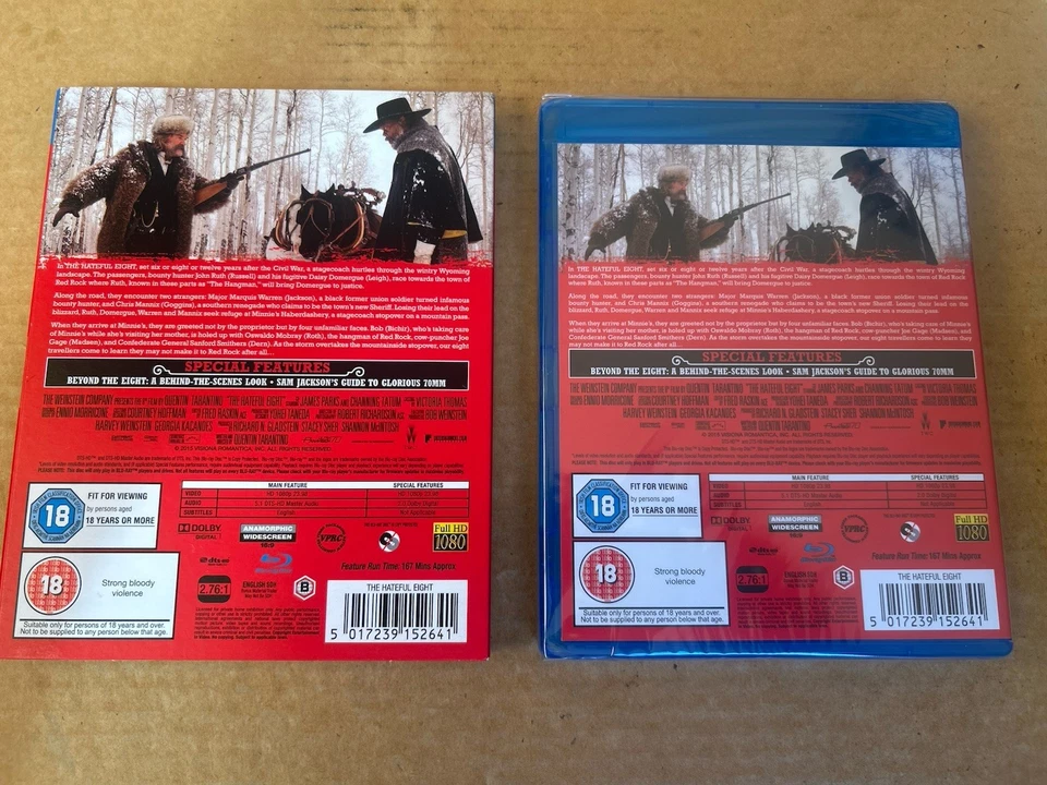 The Hateful Eight Blu-ray Quentin Tarantino Western NEW & SEALED With Slipcase - Image 2 of 3