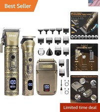 Potente Regolabarba con Display LCD e Lunga Durata della Batteria - Set Toelettatura Uomo