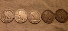 1942 Liberty Walking Half Dollar 50C 0.900 Silver Lot of 5