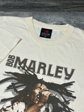 Vintage Y2K 2004 Zion Rootswear Bob Marley Exodus Tour Europe 1977 Shirt XL