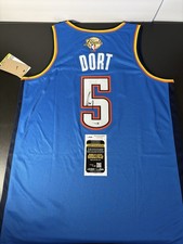 Luguentz Dort Autographed OKC Thunder Finals Jersey Signed Invest Jsa Coa