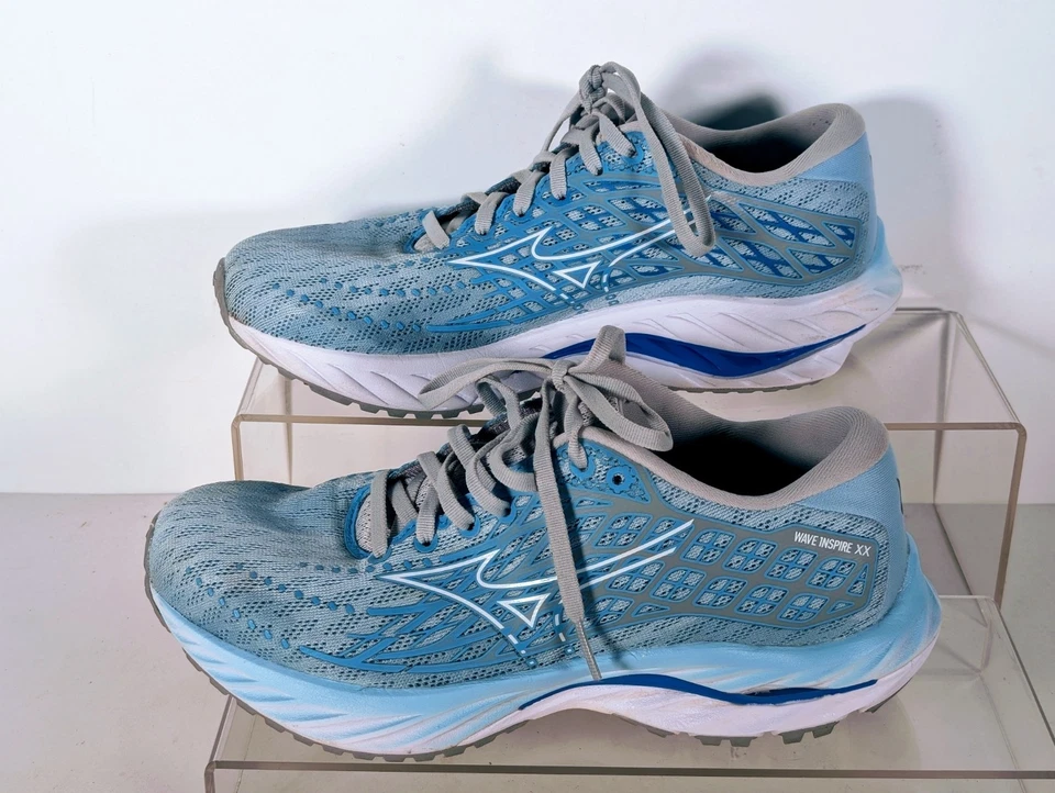Zapatillas deportivas Mizuno Wave Inspire 20 411435 CR00 azules para mujer talla 8 Foto 3 de 4