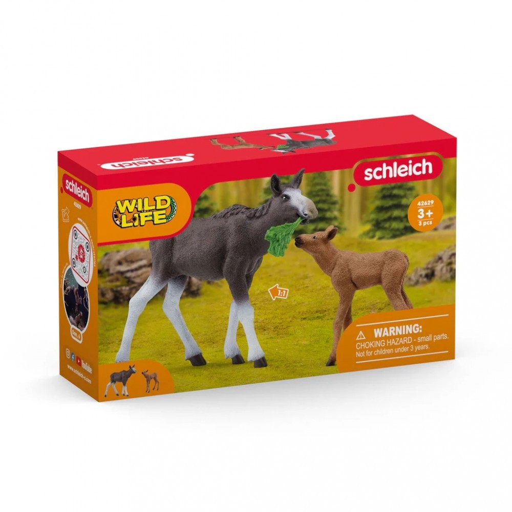 4059433654058 Фигурки Семейства лосиных из дикой жизни Schleich 6290₽