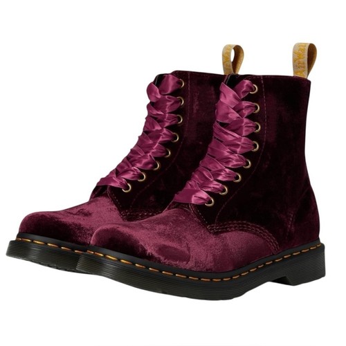 Dr. Martens Women's Vegan 1460 Pascal Velvet Purple