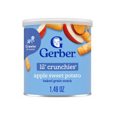 Gerber Stage 3 Baby Food Snacks, Apple Sweet Potato Lil' Crunchies, Snacks for B