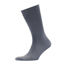 VRD Bamboo Rayon Mens Dress Socks, Solid 8-13, Ocean Grey, 1-pairs