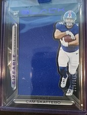 2025 Black Cam Skattebo /149 RC MEM Sizable Memorabilia Silhouette NY GIANTS☆RB!