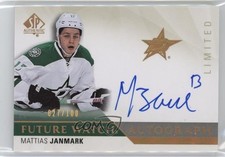 2015-16 SP Authentic Future Watch Limited 27/100 Mattias Janmark #272 Auto 1k9