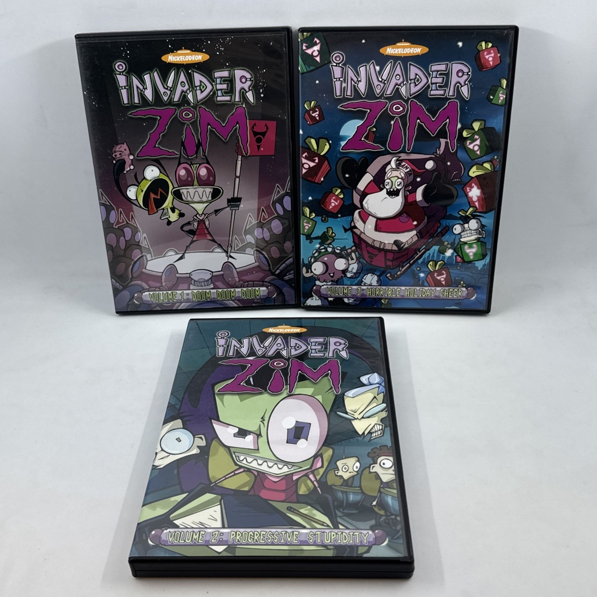 Invader Zim: Volume 1-3 DVD Missing 1 Disc Nickelodeon READ Oop