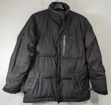 Craghoppers Puffer Jacket Mens Medium Black  Feather Down Winter Warm Full Zip