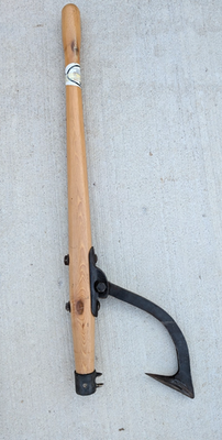 #ad WI Barn Antique Vintage 35quot; New Handle Unmarked Cant Hook Peavey Log Roller AG $115.00