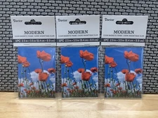 3X New Darice 2.5" x 3.5" Magnet Photo Frame ~ Clear Acrylic (2½ in. x 3½ in.)