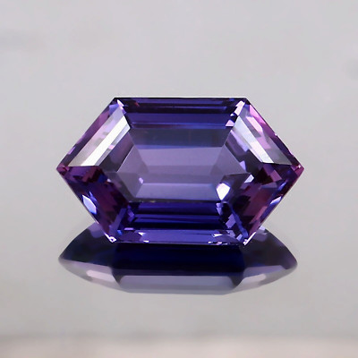 Natural Ceylon Color Shifting Purple Sapphire Fancy Cut Loose Gemstone 12.90 Ct
