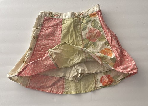 Gymboree Skirt Girls 7 Lined Shorts Panels Adjustable Waist Cotton Tropical - Picture 2 of 8