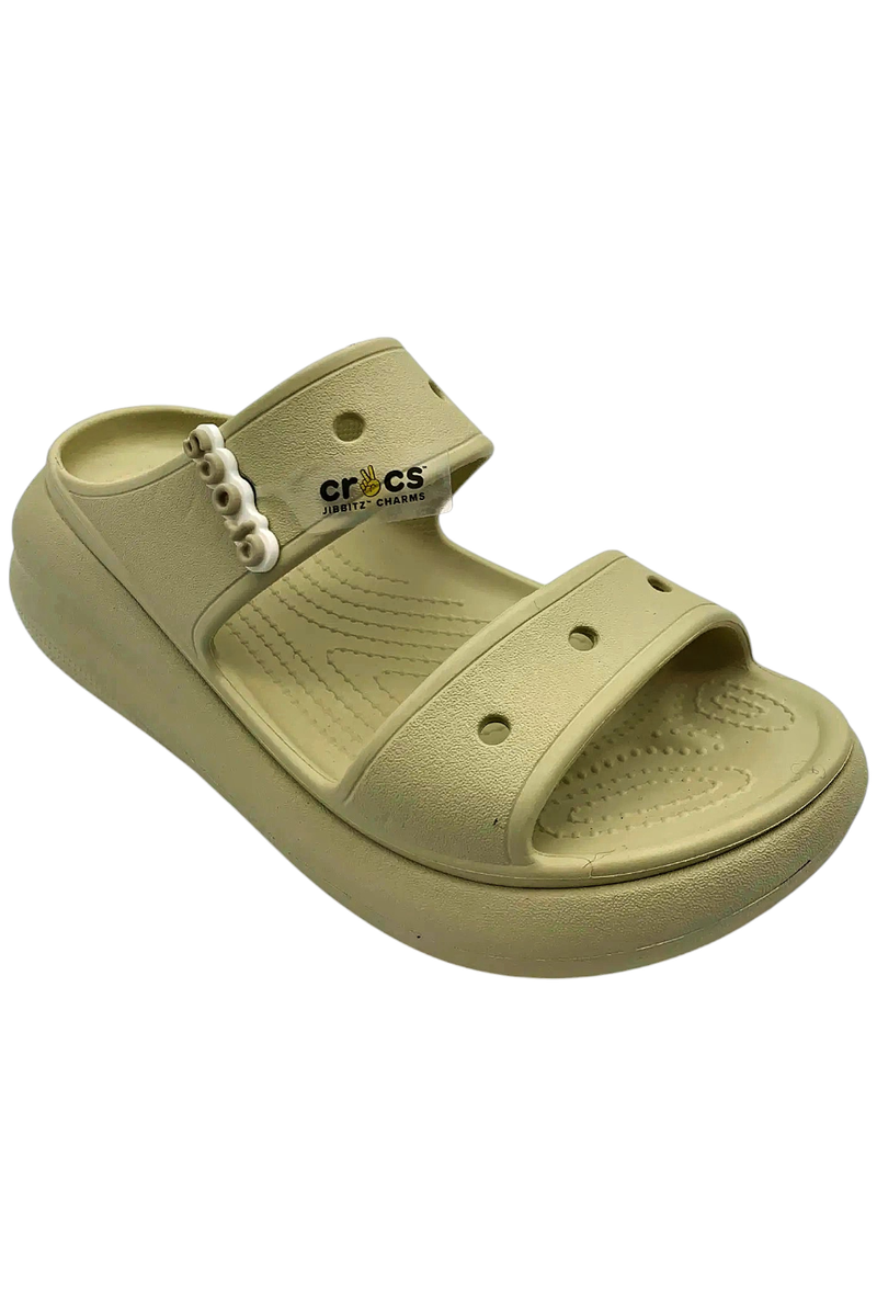 Crocs Women's Classic Crush Platform Sandal Bone | eBay