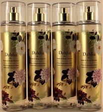 QTY 4 - Bath  Body Works DAHLIA Fine Fragrance Body Mist Spray 8 Oz