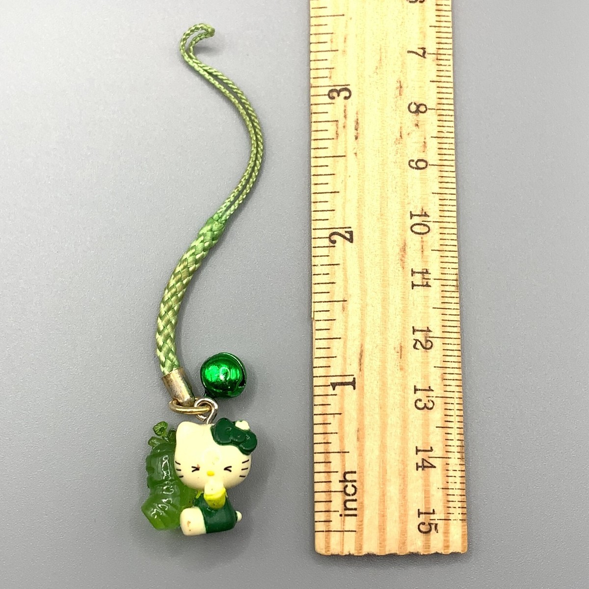 Hello Kitty Keychain Sanrio NetsukeStrap Wasabi Izu Shizuoka