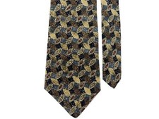 Claiborne Men's 100 Silk Paisley Neck Tie Multi-Color 3 3/4" x 58"