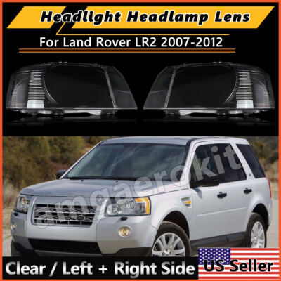 Left Right Side Headlight Lens Clear Headlamp Shell For Land Rover LR2 2007-2012