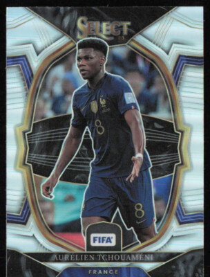 2022-23 Panini Select FIFA Aurelien Tchouameni Silver Prizm #16 France