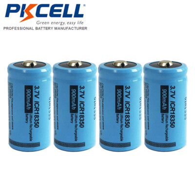 #ad 4x Rechargeable ICR 18350 3.7V Li ion Batteries for RadioMaster Zorro controller $12.98