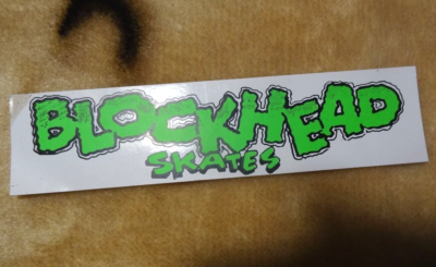 スケートボード Blockhead Vtg Skateboard Sticker BLOCKHEAD 80's vtg Skateboard sticker original print | eBay