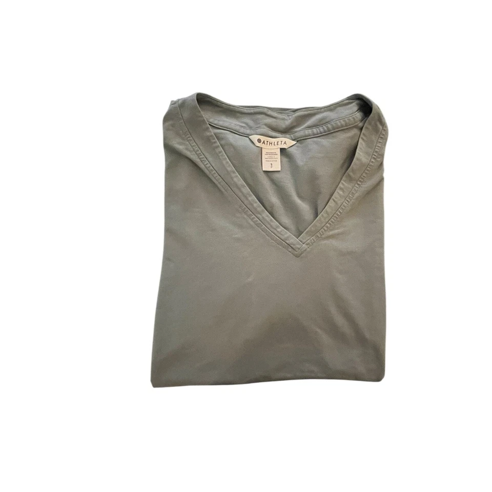 Athleta Women’s Sleeveless V-Neck Tank Top - Sage Green - Size Small Petite - Image 2 of 4