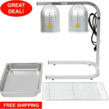 Fry WARMER w/ FULL PAN GRATE & 2 BULB KIT Food Heat Lamp Stand Commercial