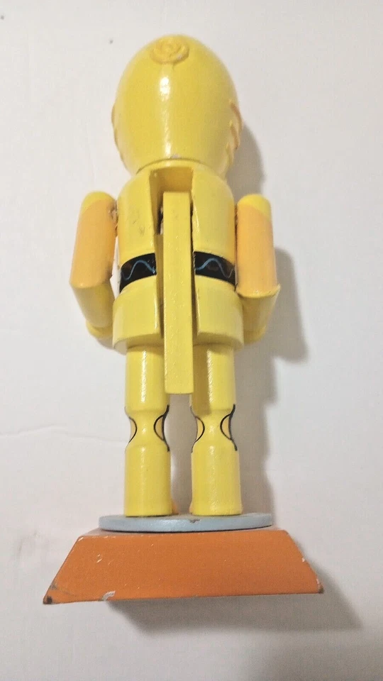 Figura Estatua Montada 7.5 Cascanueces C-3PO Madera Star Wars De Colección Rara. Foto 2 de 4