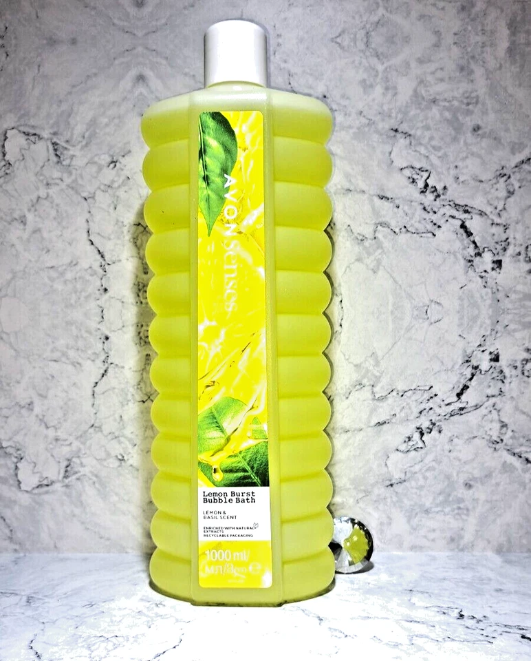 Avon Senses Schaumbad Lemon Burst 1000ml frische Zitrone Sommer Feeling Top Neu