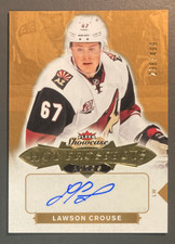 LAWSON CROUSE 2016-17 FLEER SHOWCASE HOT PROSPECTS AUTOGRAPH 288/499