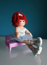 "MY DOLL" Bambola Ballerina, vestito azzurro, altezza 32 cm.