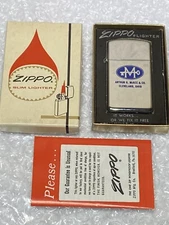Zippo New Vintage Stock Mint In Box Slim 1969 ARTHUR G. MCKEE & CO. CLEV Lighter