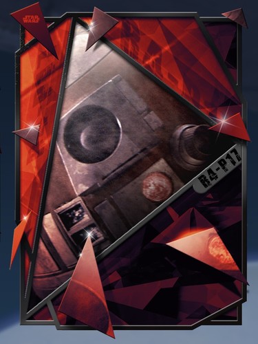 FRACTURED BLACK R4-P17 REVENGE OF SITH LOCK-ON Topps STAR WARS CARD TRADER