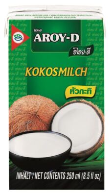 36er -Pack AROY-D Kokosmilch (36x 250ml) | Kokosnussmilch | Cocosmilch