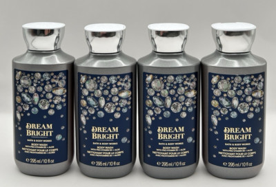 NEW Bath and Body Works Dream Bright Body Wash 10 Oz Bottles Set Of 4