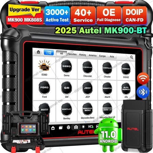 2025 Autel MaxiCOM MK900BT PRO Auto Diagnostic Scanner Tool MK900-BT Up of MK900
