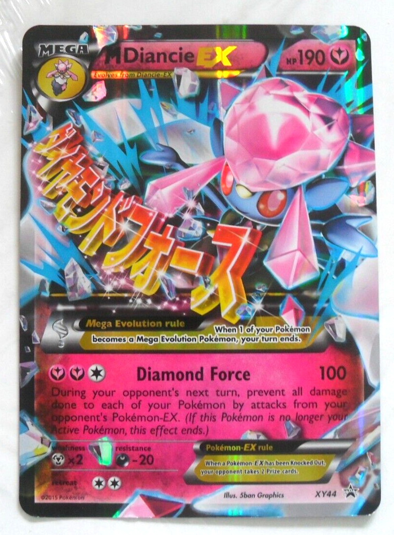 2015 POKEMON MEGA DIANCIE EX HP 190 XY 44 FULL HOLO BLACK STAR